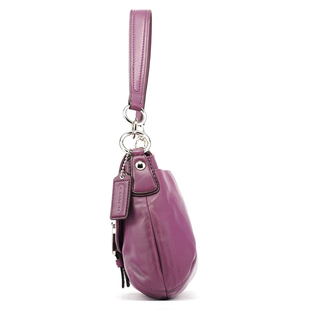 F17217 Purple Leather Soho Shoulder Bag