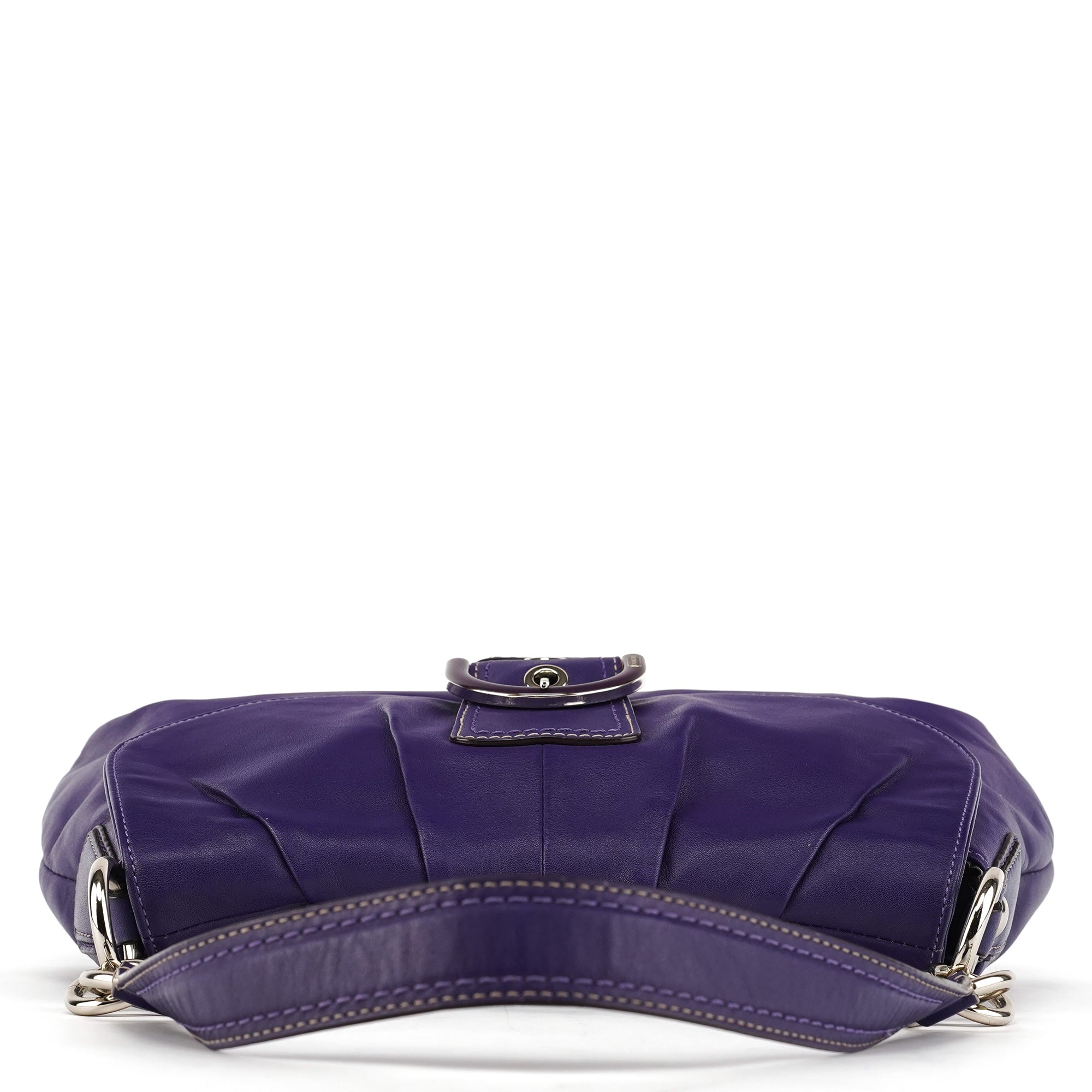 F17217 Purple Leather Soho Shoulder Bag
