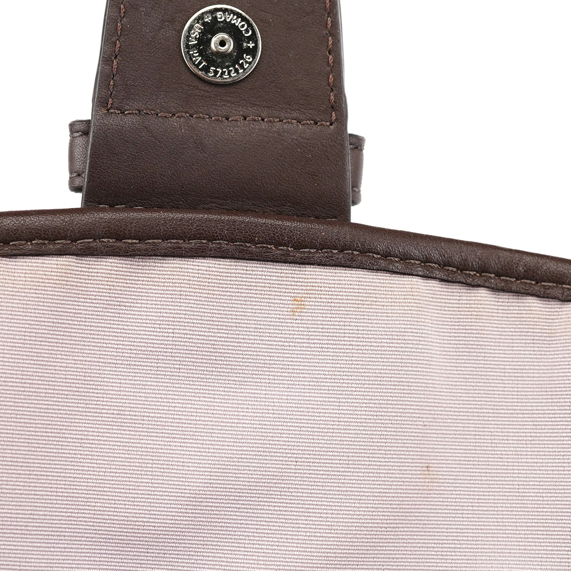 F17395 Beige Brown Soho Shoulder Bag