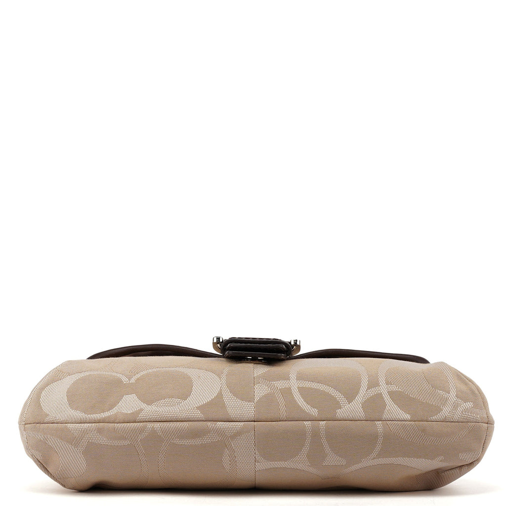 F17395 Beige Brown Soho Shoulder Bag