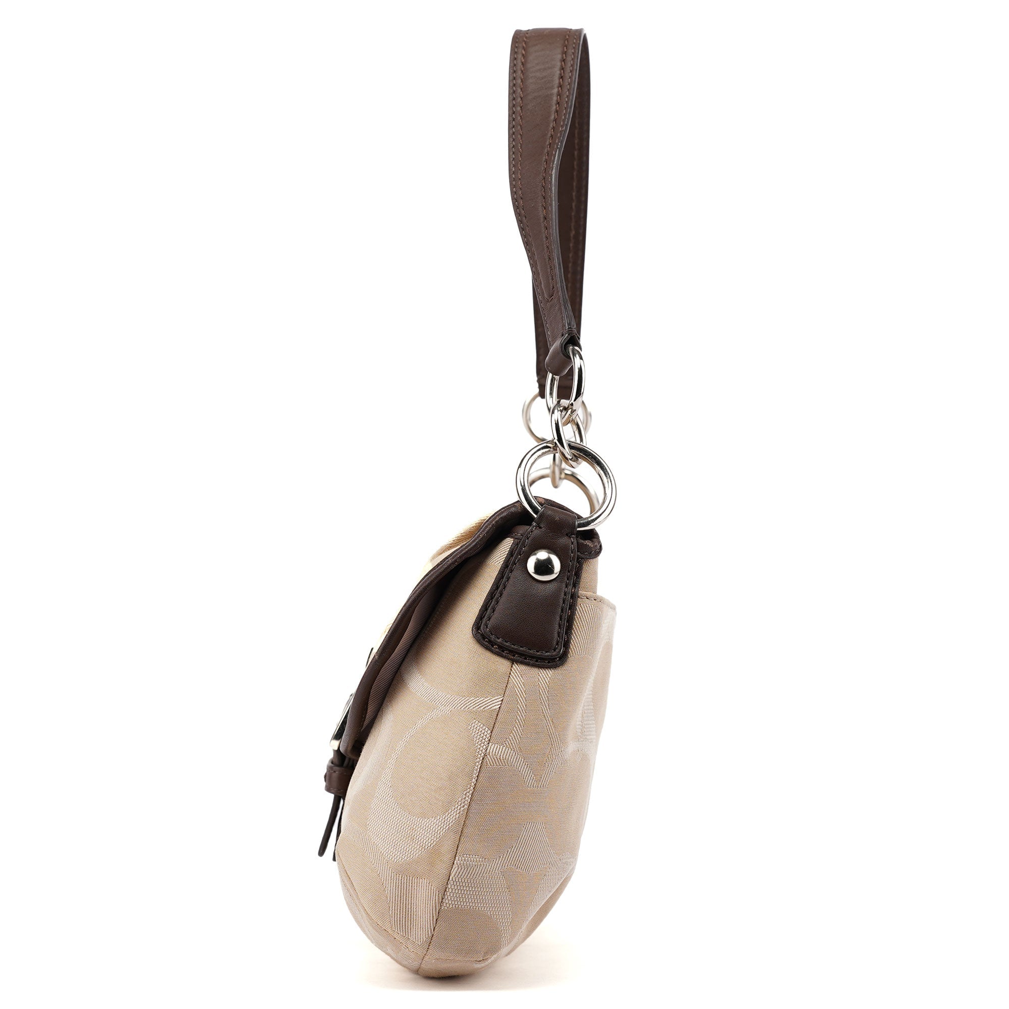F17395 Beige Brown Soho Shoulder Bag