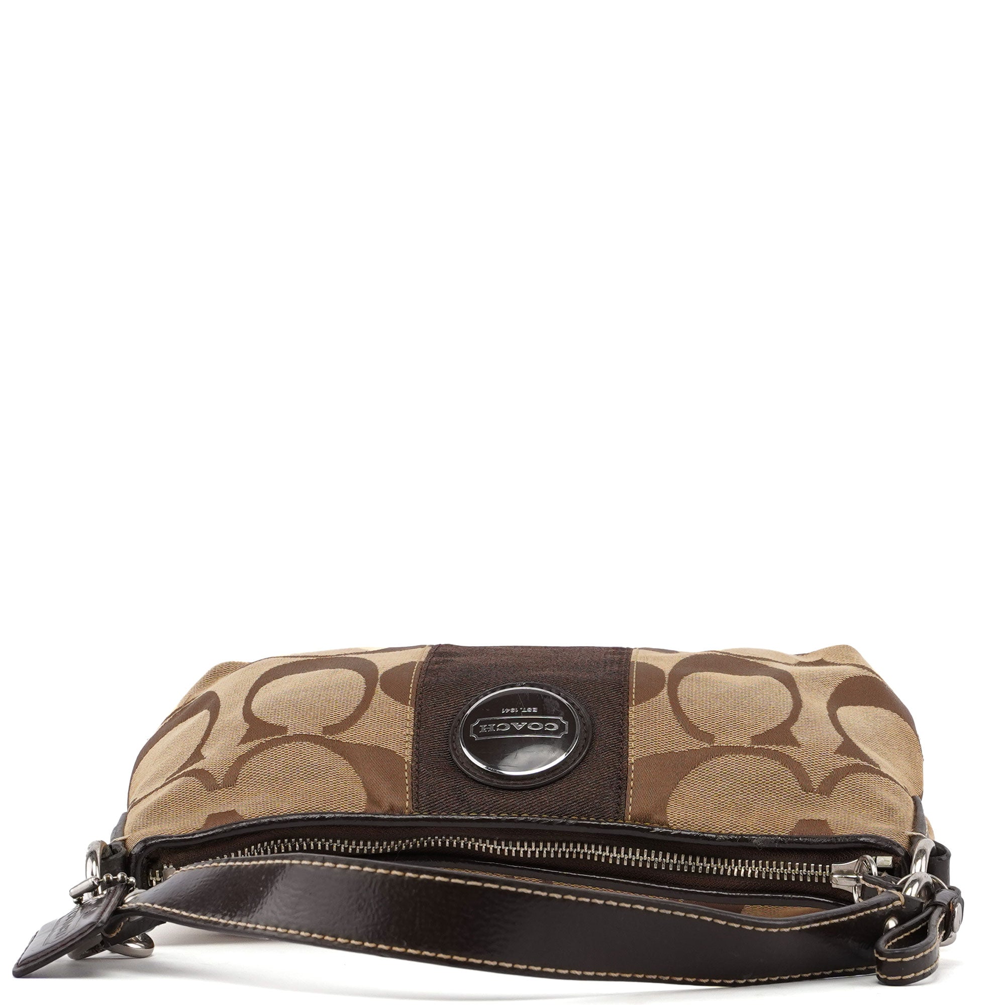F17439 Beige Signature C Mini Hobo Bag