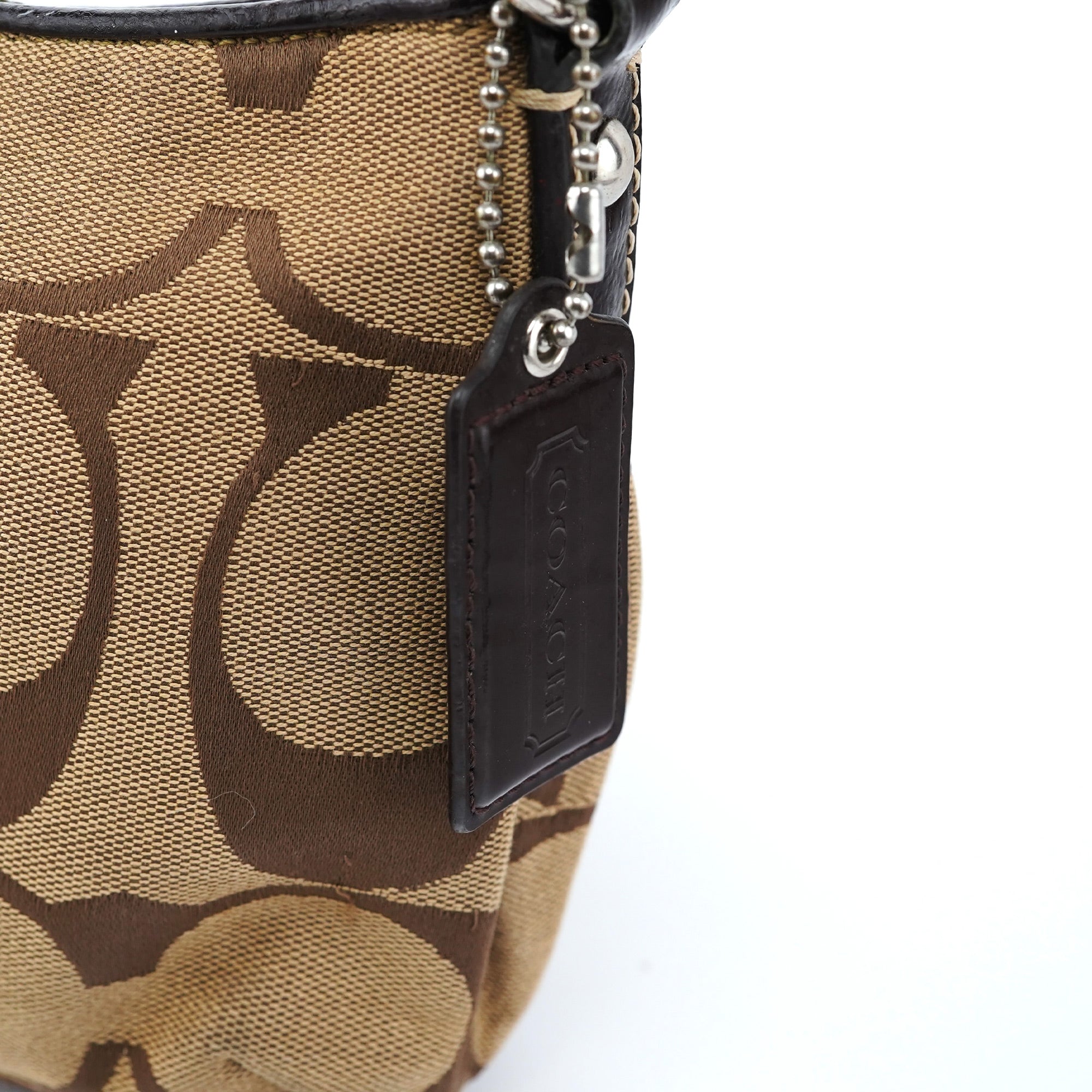 F17439 Beige Signature C Mini Hobo Bag