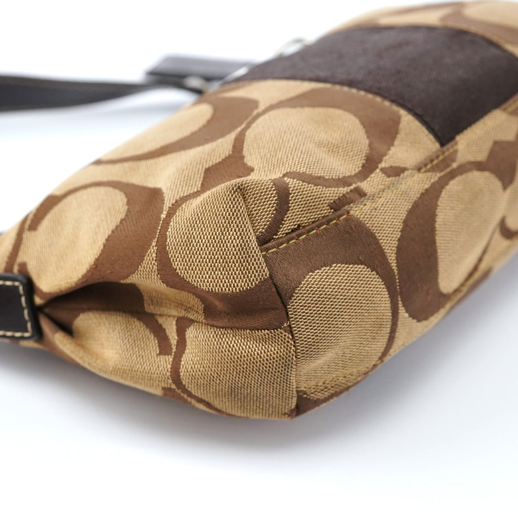 F17439 Beige Signature C Mini Hobo Bag