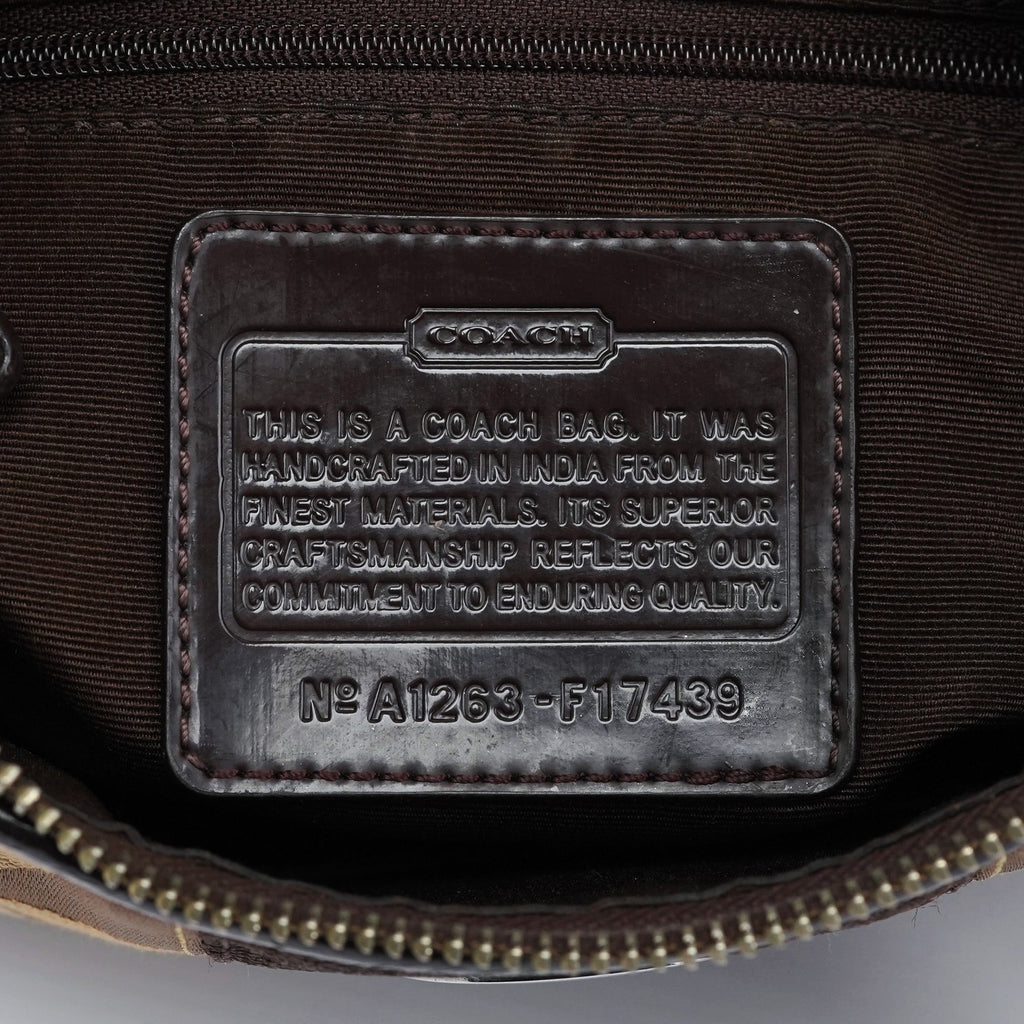 F17439 Beige Signature C Mini Hobo Bag
