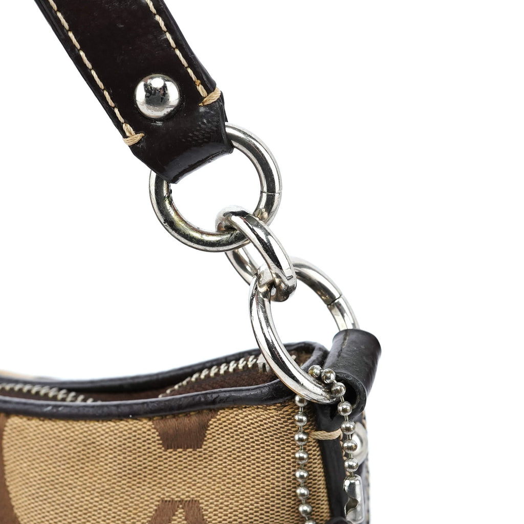 F17439 Beige Signature C Mini Hobo Bag