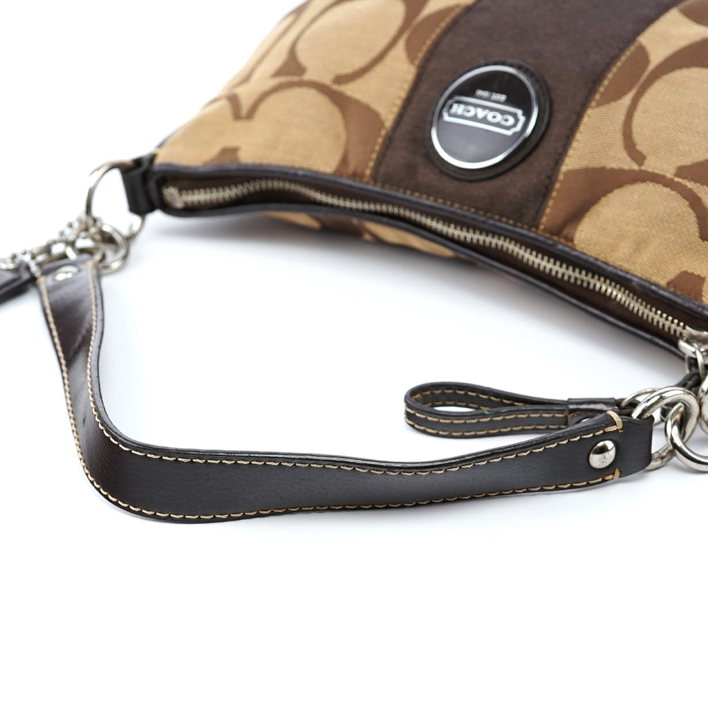 F17439 Beige Signature C Mini Hobo Bag
