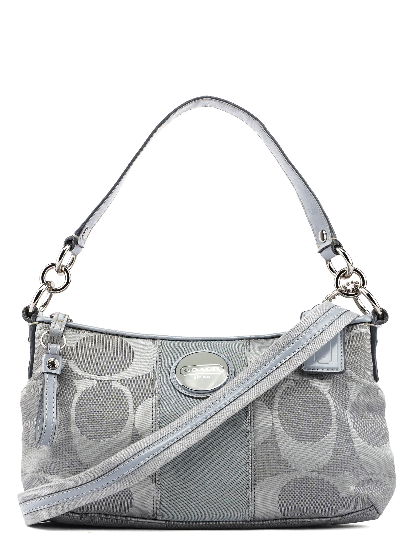 F17439 Pale Blue Signature C 2-Way Bag