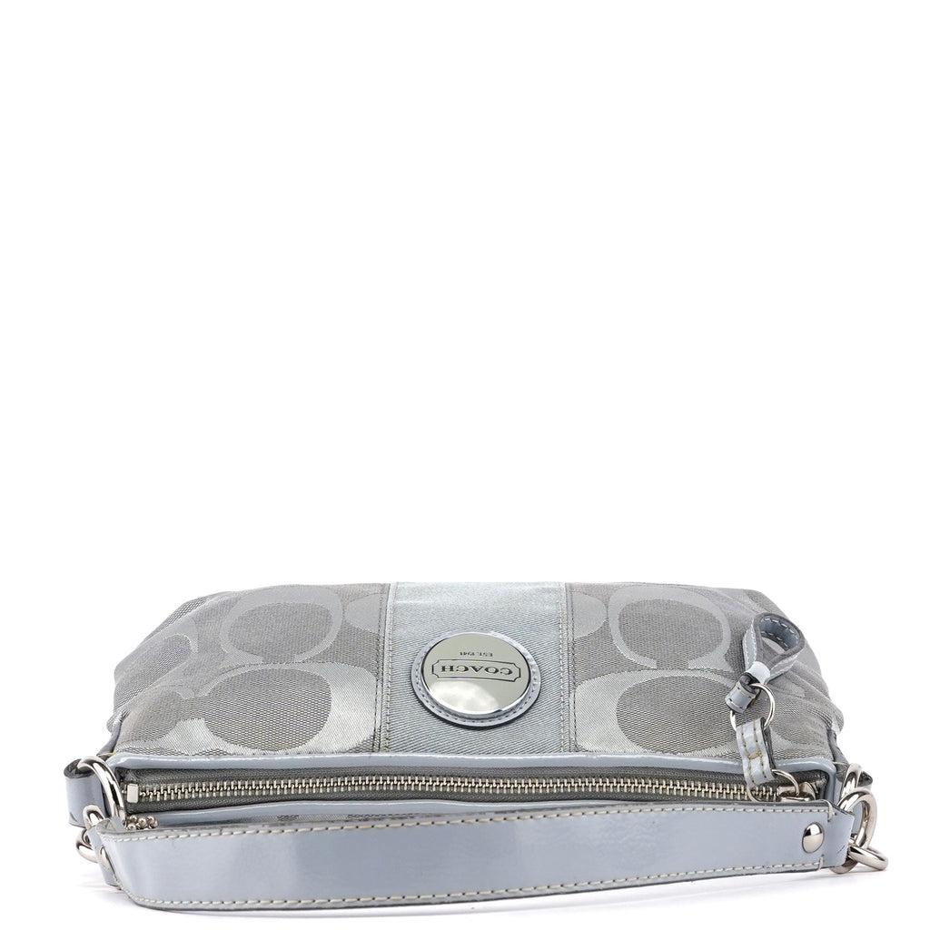 F17439 Pale Blue Signature C 2-Way Bag