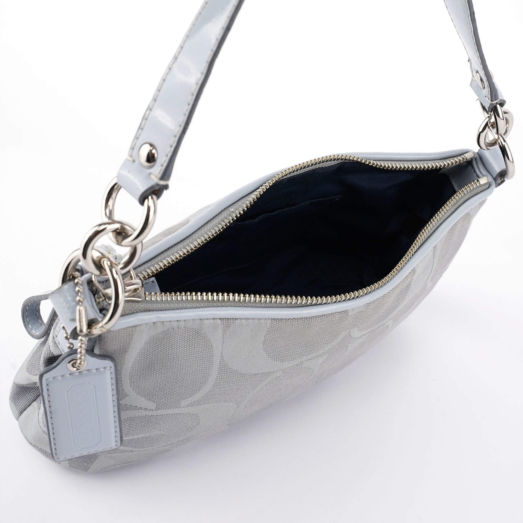 F17439 Pale Blue Signature C 2-Way Bag