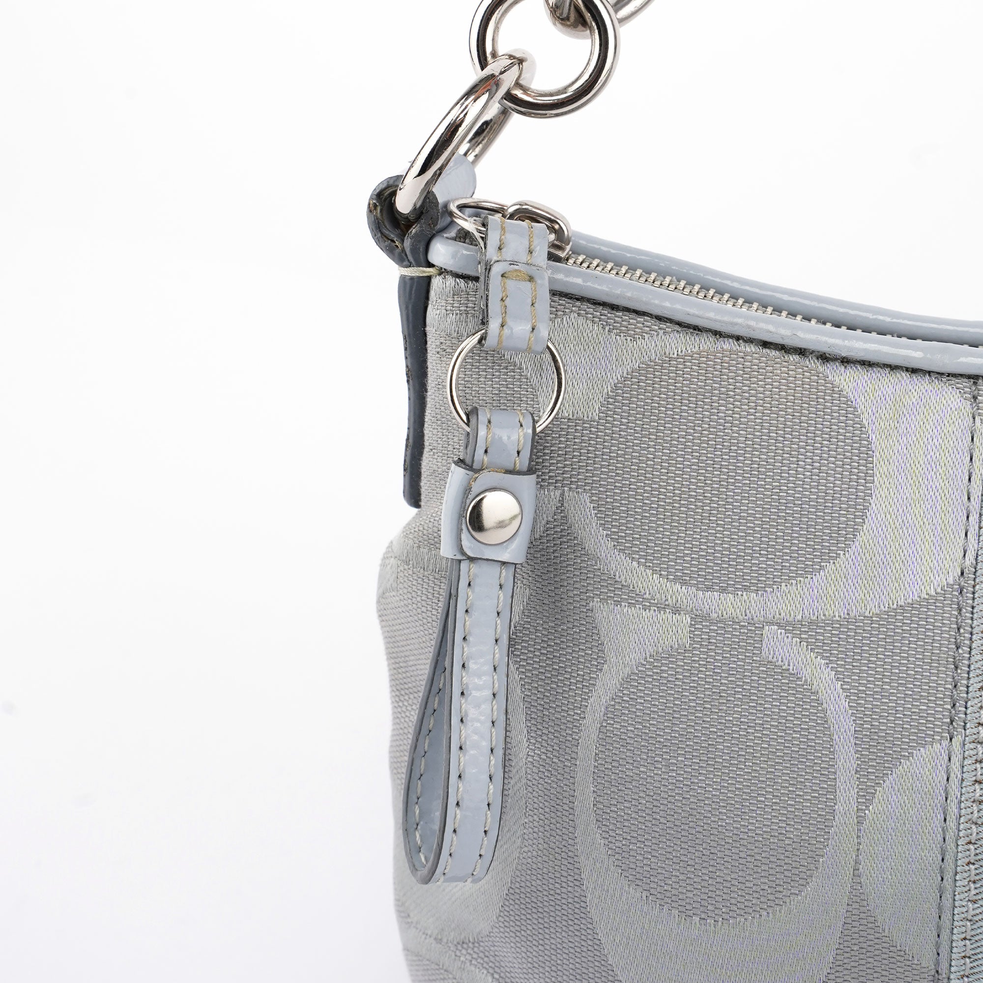 F17439 Pale Blue Signature C 2-Way Bag