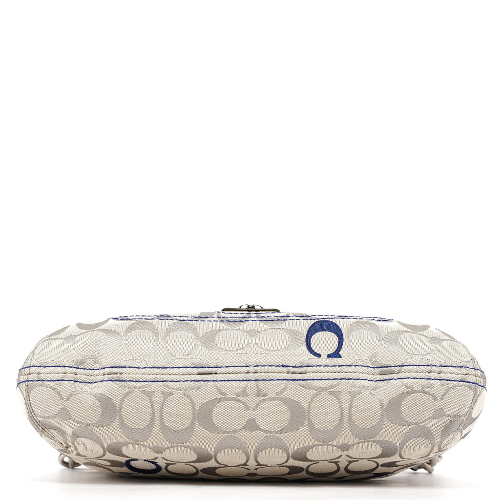 F21623 Beige Blue Soho Shoulder Bag