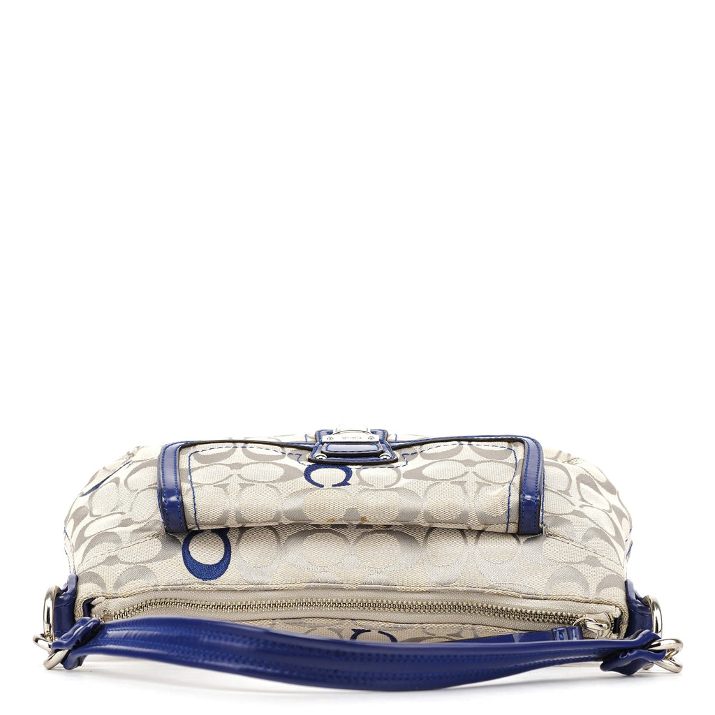 F21623 Beige Blue Soho Shoulder Bag