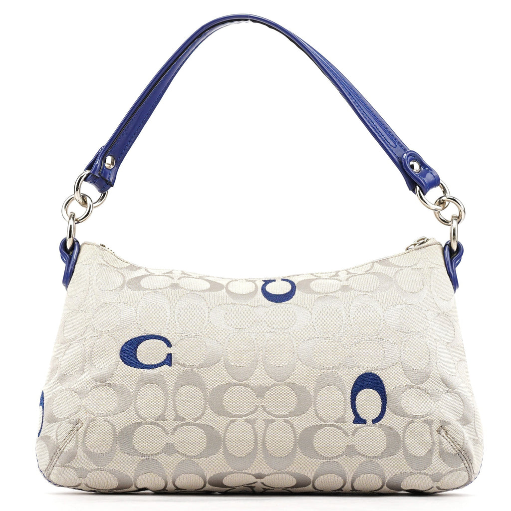 F21623 Beige Blue Soho Shoulder Bag