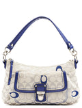 F21623 Beige Blue Soho Shoulder Bag