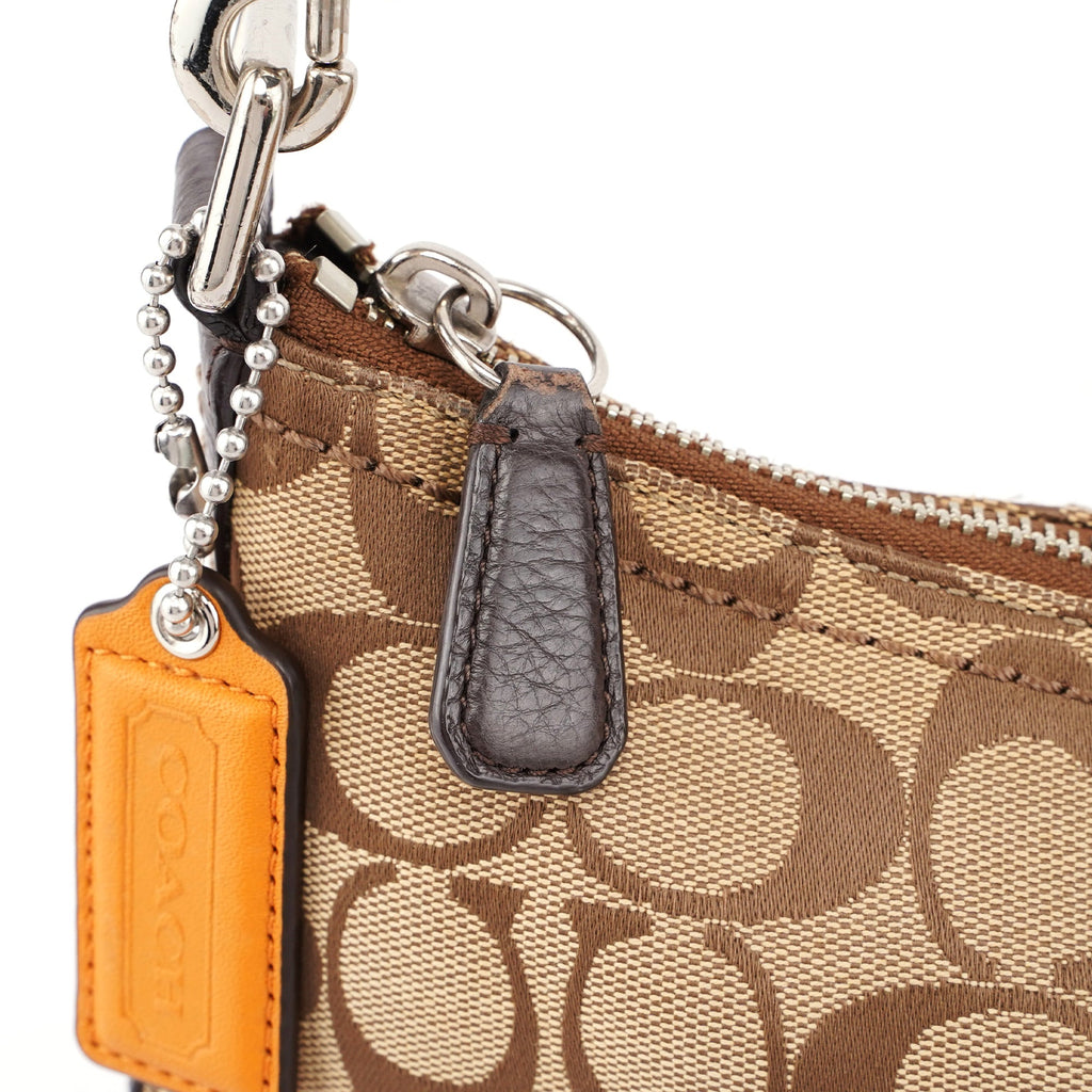 F24028 Beige Brown Signature C 2-Way Shoulder Bag