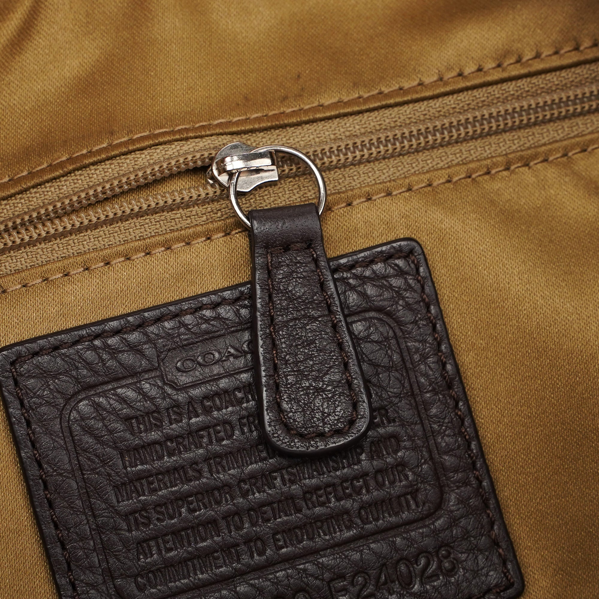 F24028 Beige Brown Signature C 2-Way Shoulder Bag