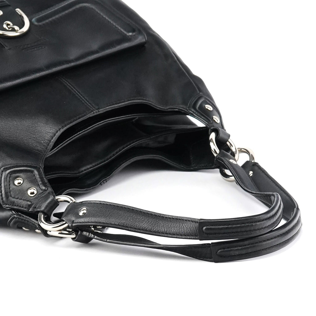 F24686 Black Leather Soho Shoulder Bag