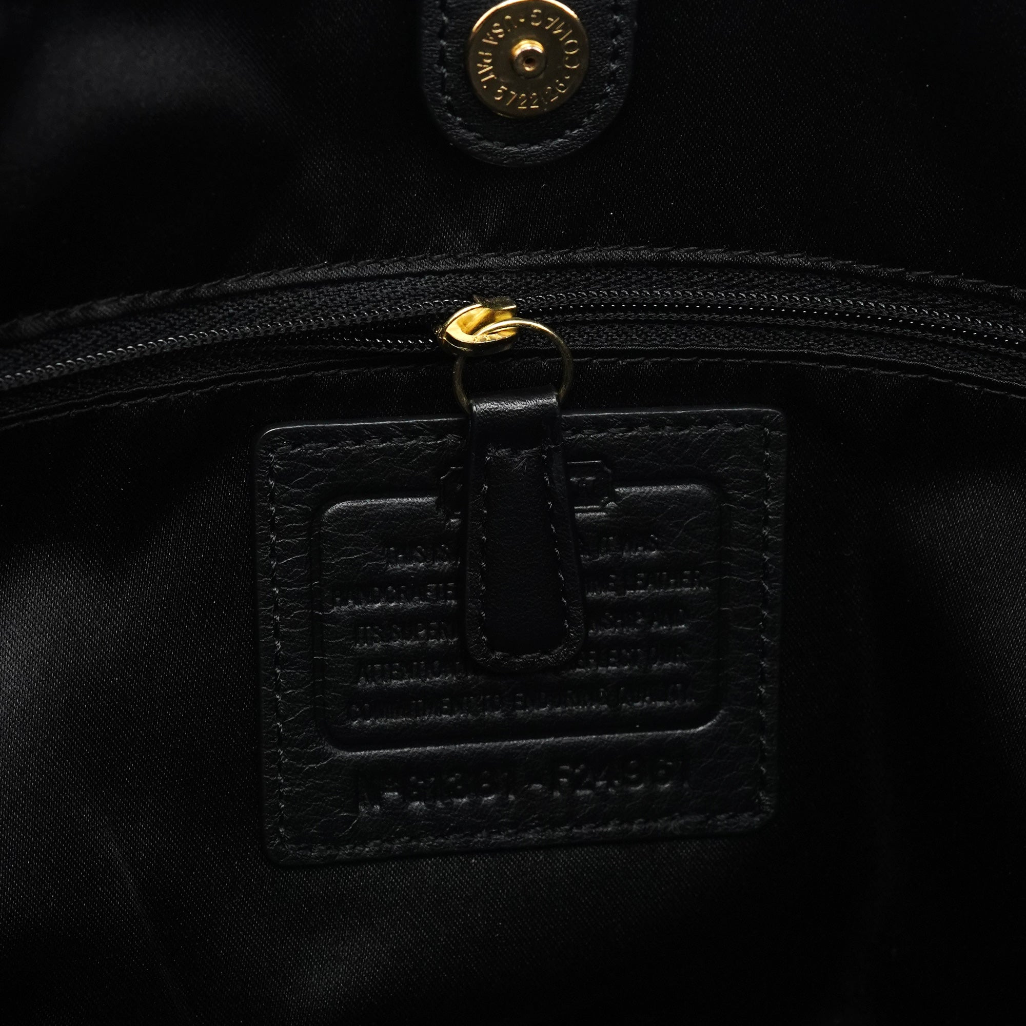 F24961 Black Leather Soho Tote Bag