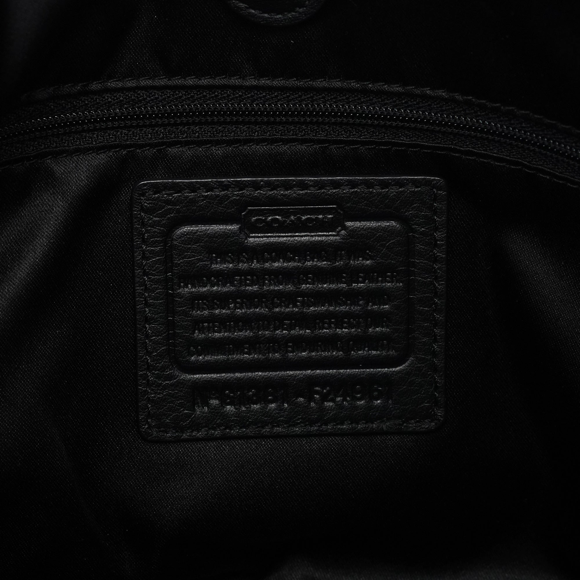 F24961 Black Leather Soho Tote Bag