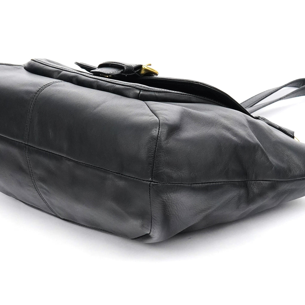 F24961 Black Leather Soho Tote Bag