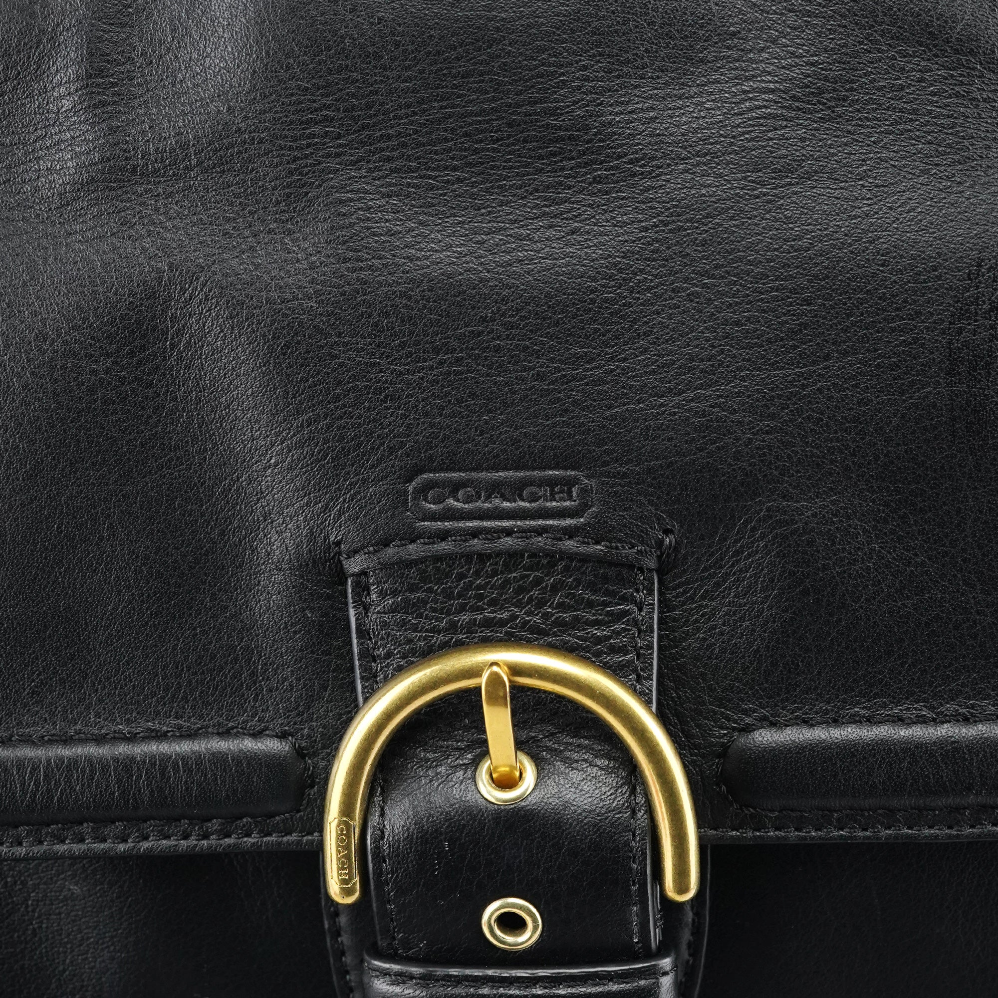F24961 Black Leather Soho Tote Bag