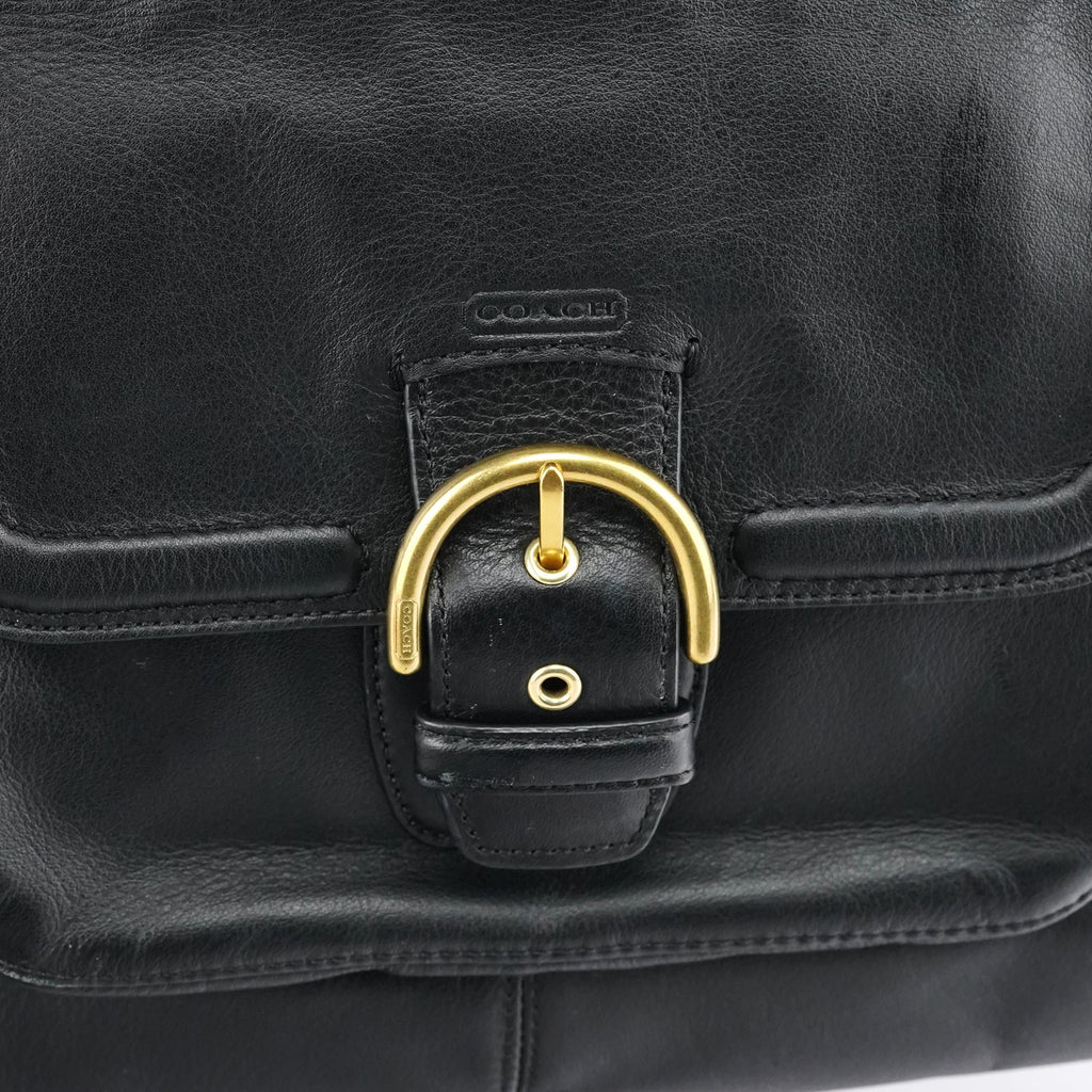 F24961 Black Leather Soho Tote Bag
