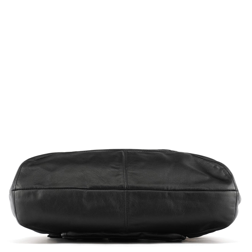 F24961 Black Leather Soho Tote Bag