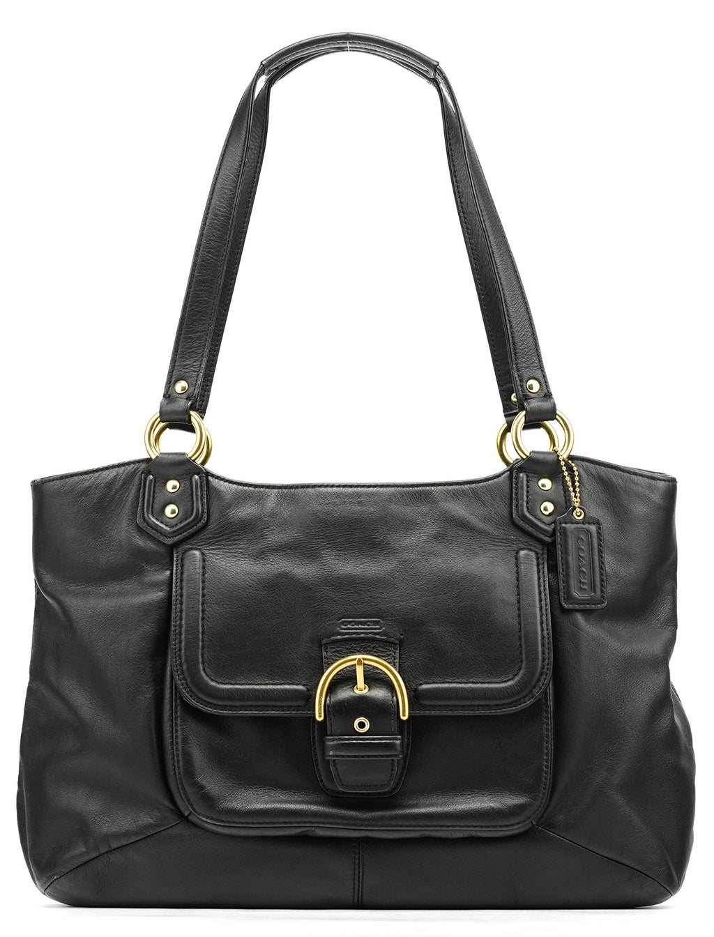 F24961 Black Leather Soho Tote Bag