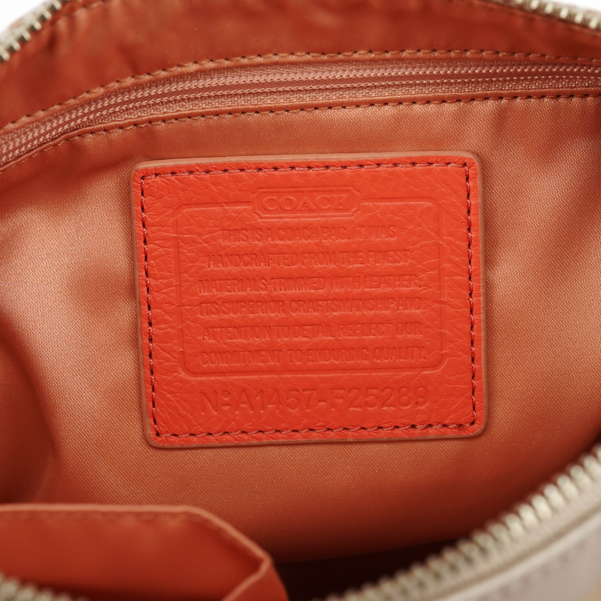 F25289 Beige Leather Soho 2-Way Bag