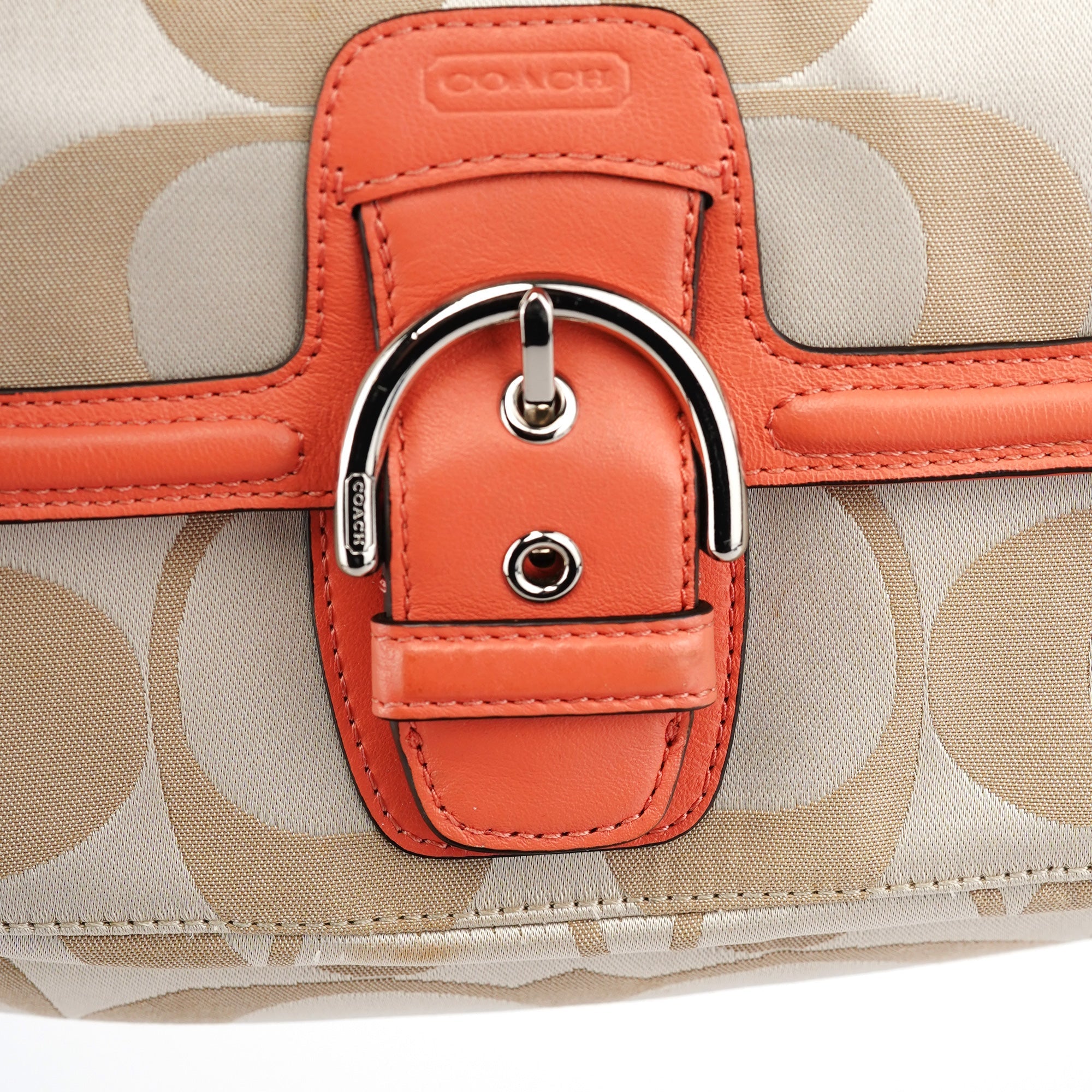 F25289 Beige Leather Soho 2-Way Bag