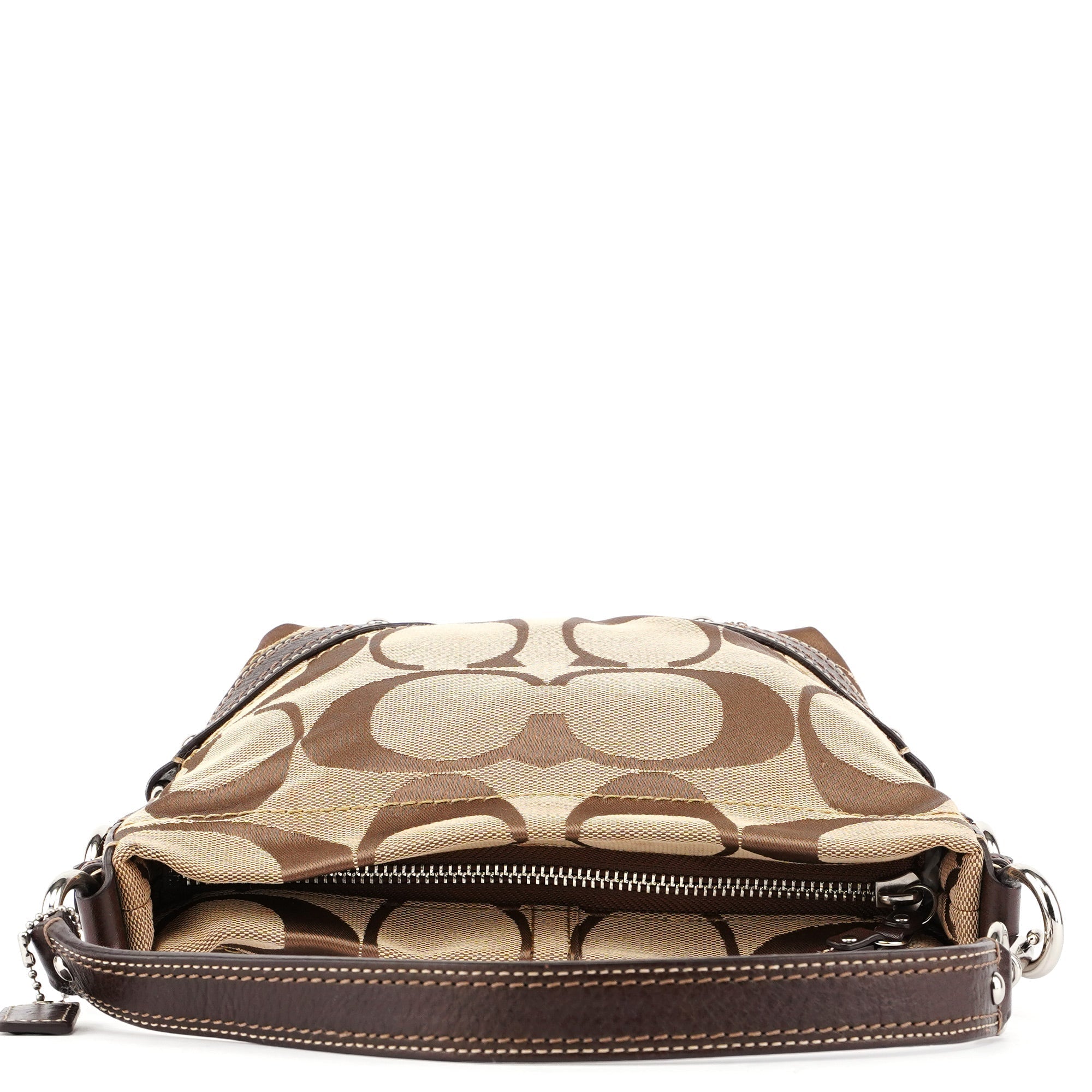 F42780 Beige Signature C Hobo Shoulder Bag