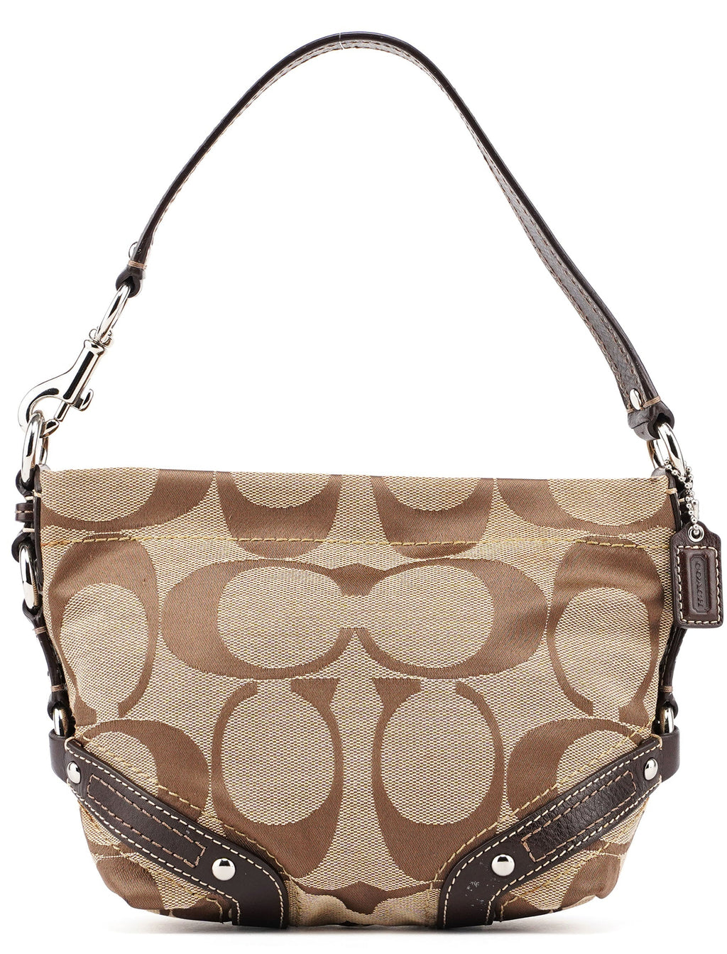 F42780 Beige Signature C Hobo Shoulder Bag