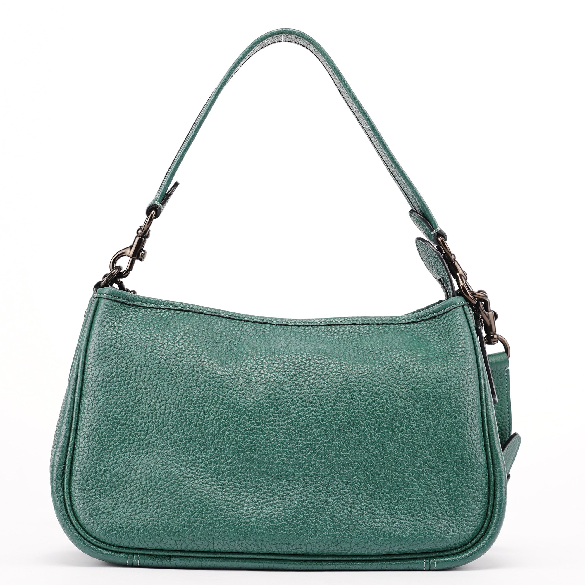 Green Pebbled Leather 2-Way Shoulder Bag