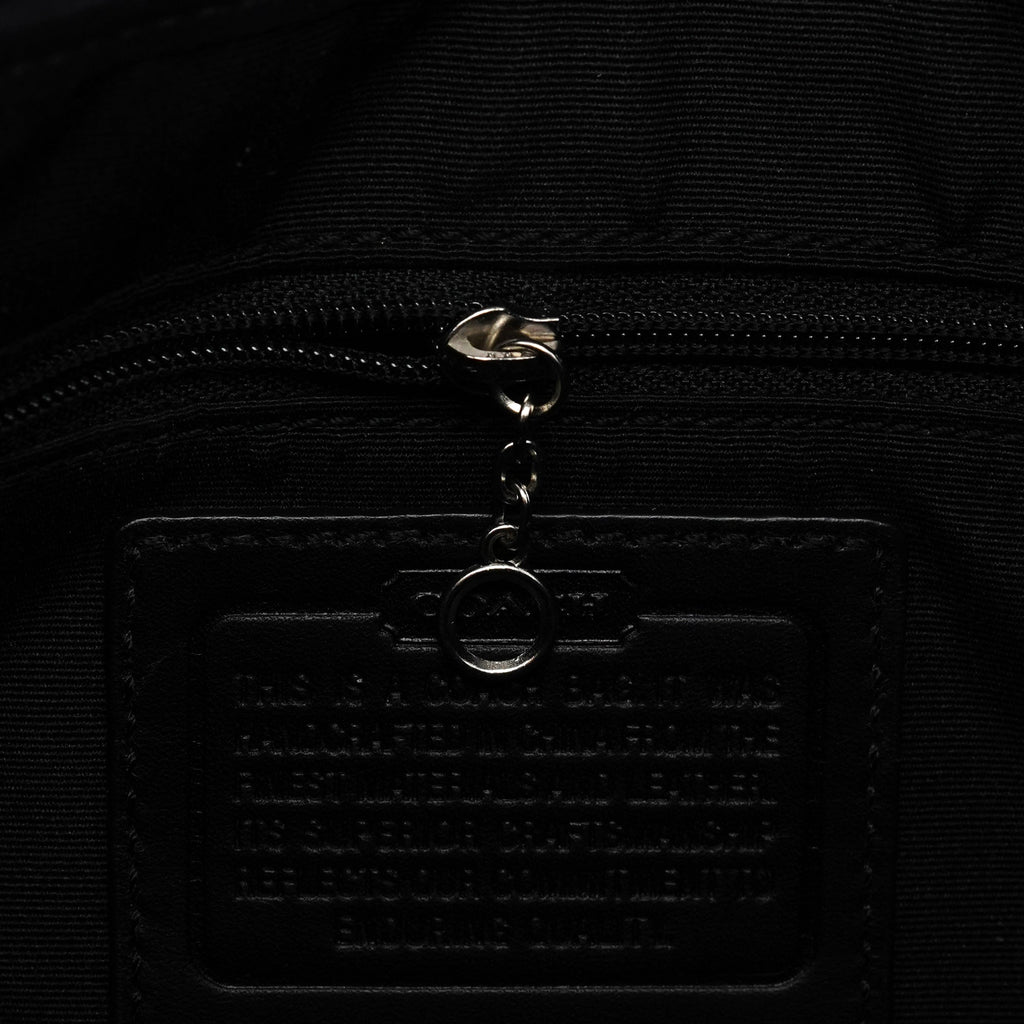 Grey Black Signature Soho Shoulder Bag