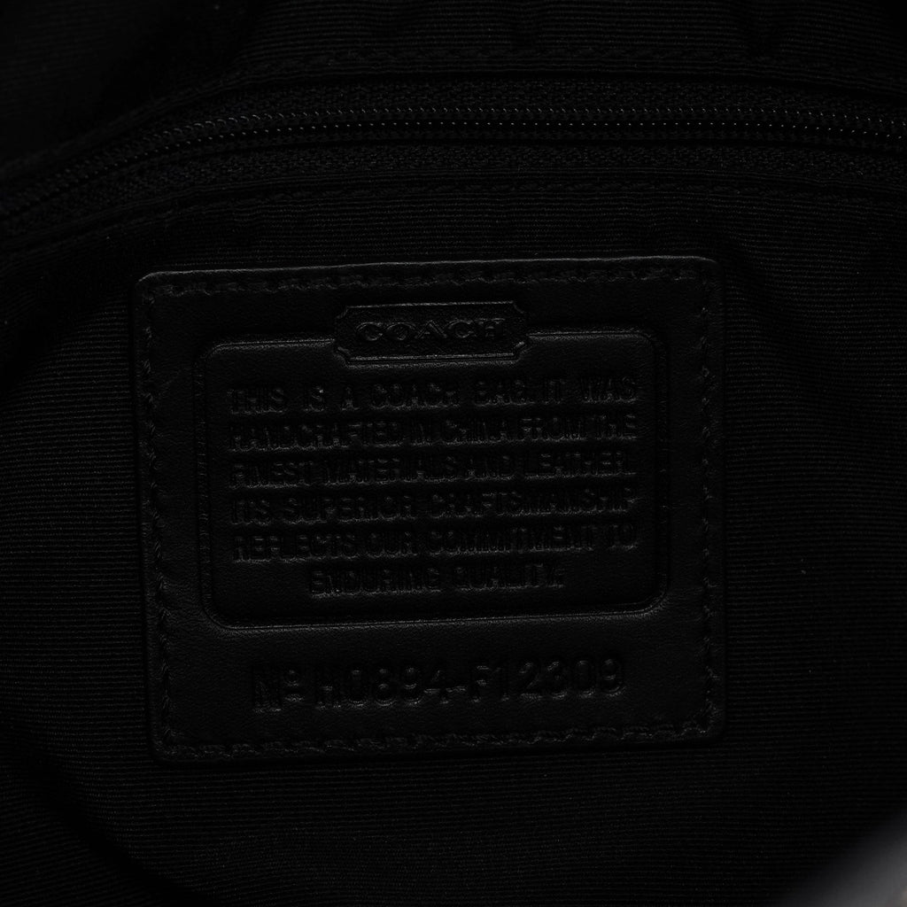 Grey Black Signature Soho Shoulder Bag