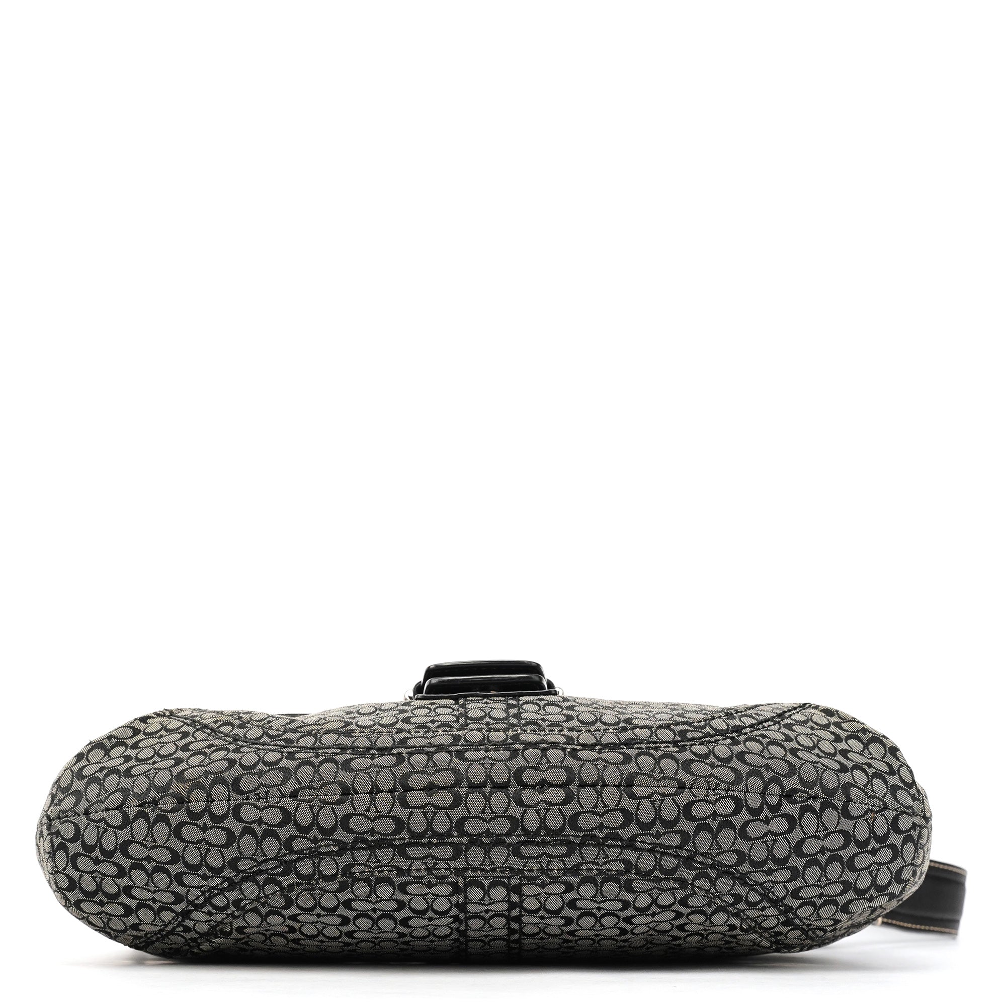 Grey Black Signature Soho Shoulder Bag