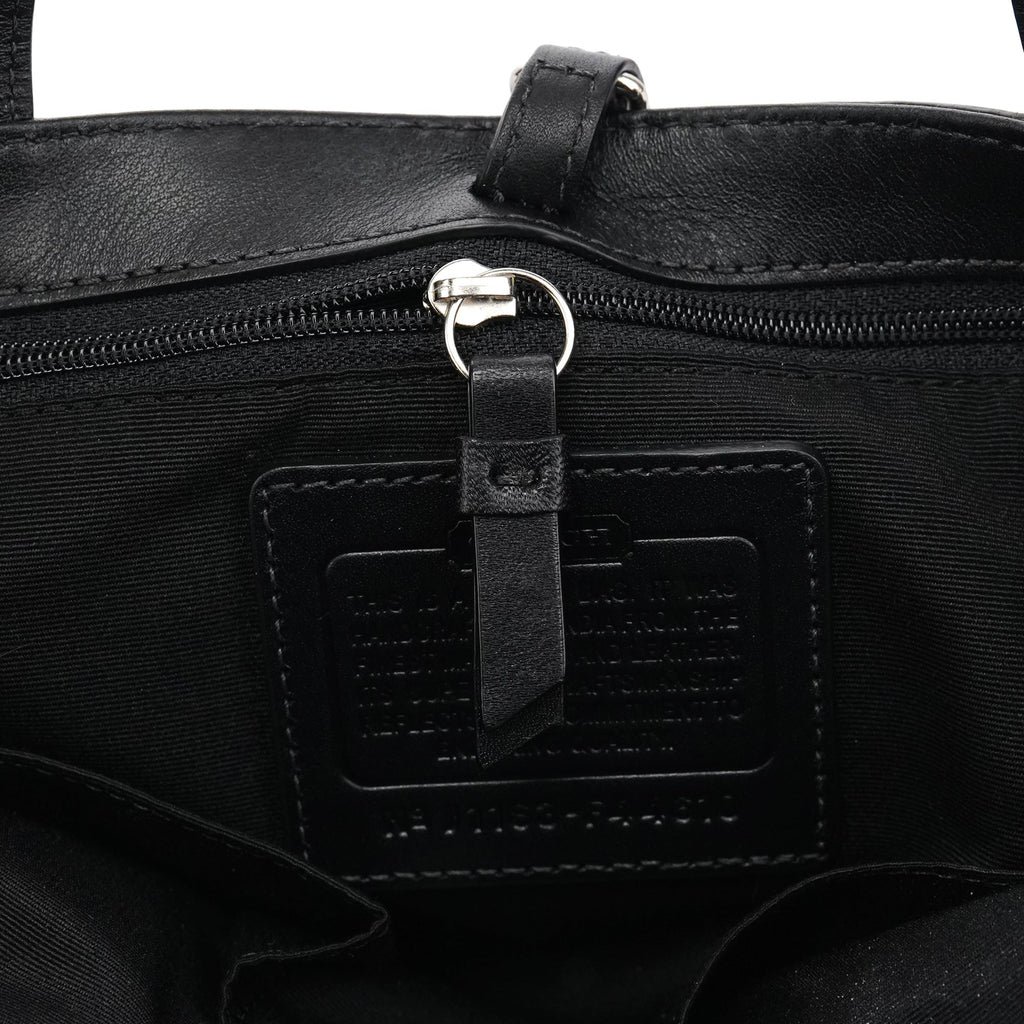 Grey Black Signature Tote Bag