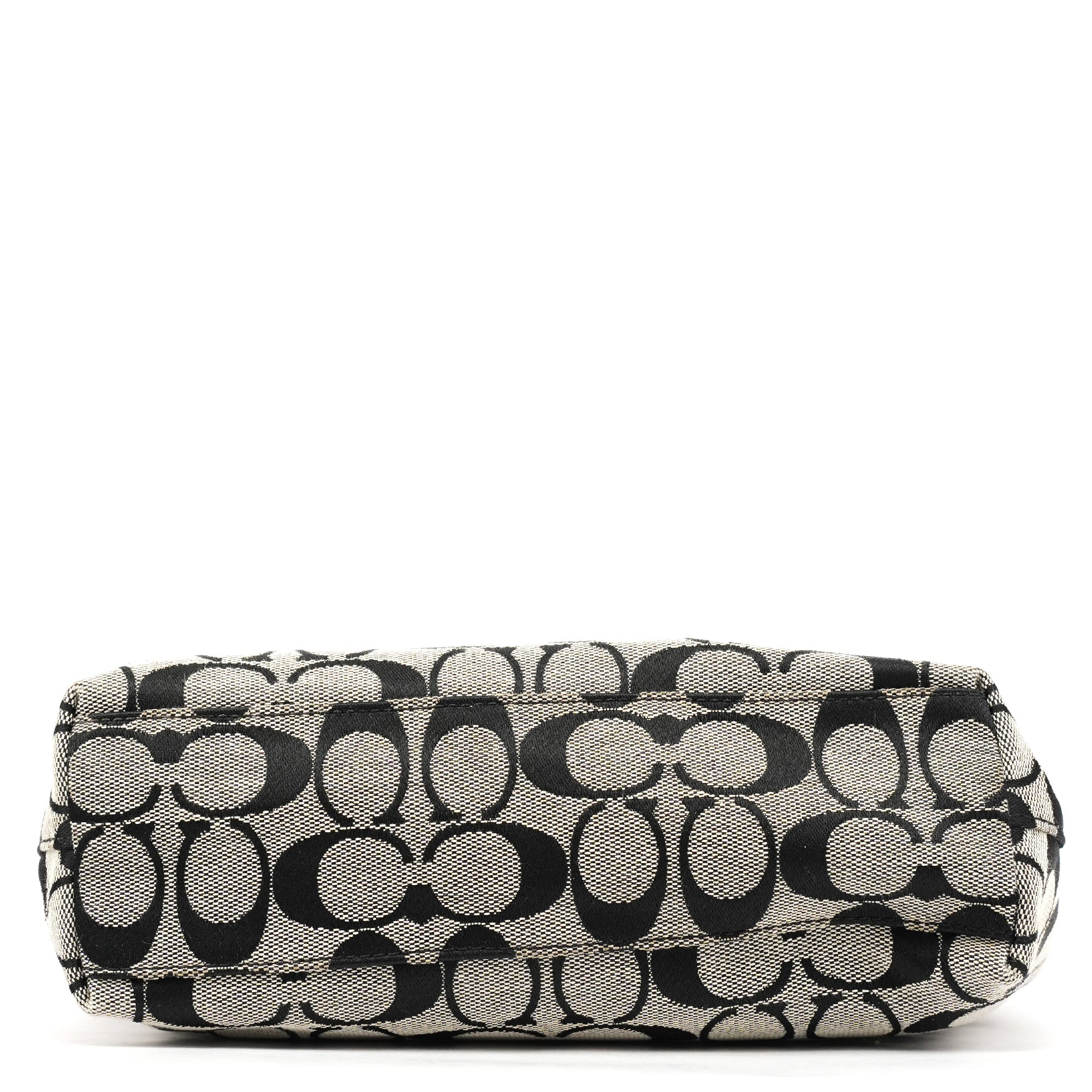 Grey Black Signature Tote Bag