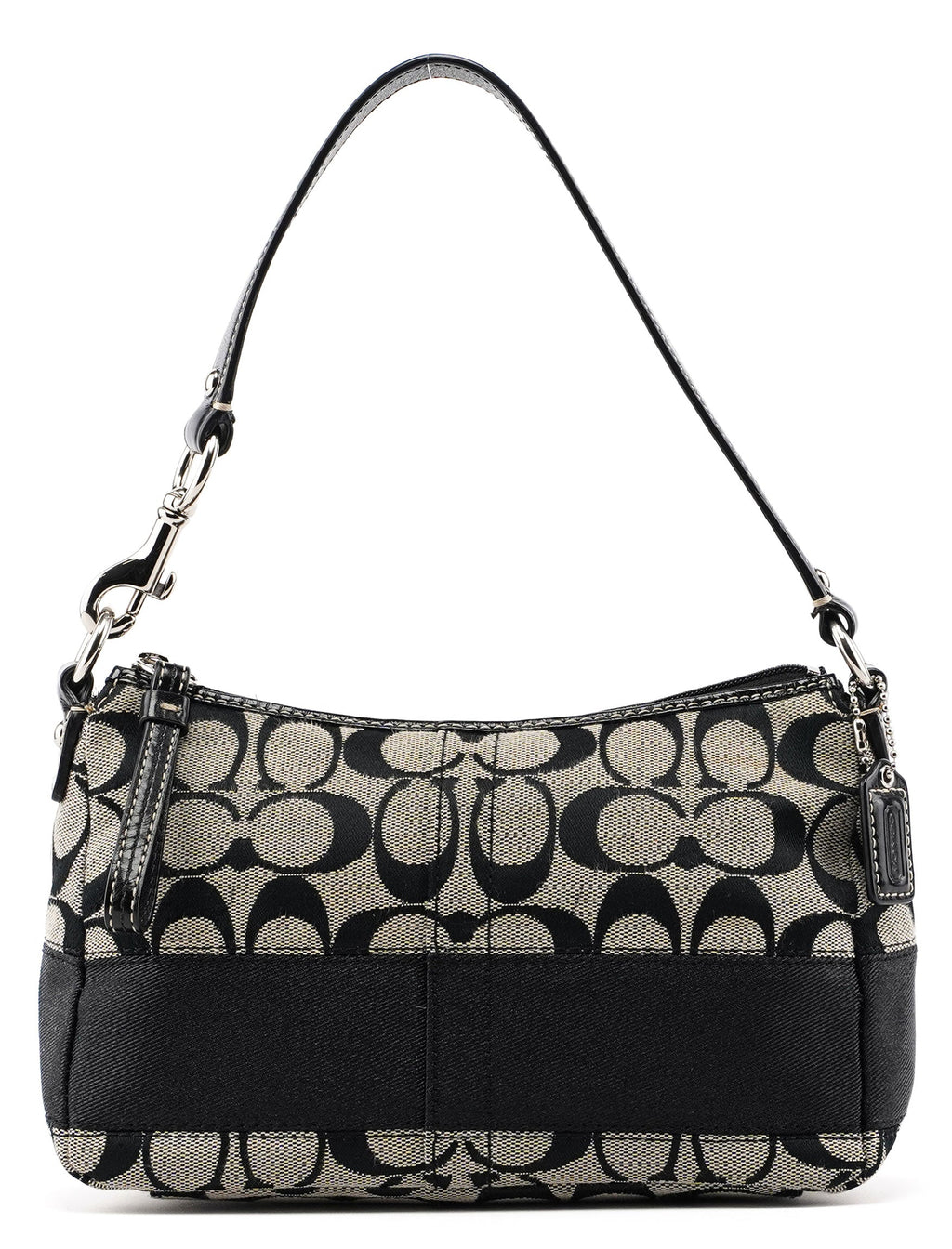 Grey Signature C Demi Shoulder Bag