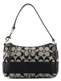 Grey Signature C Demi Shoulder Bag