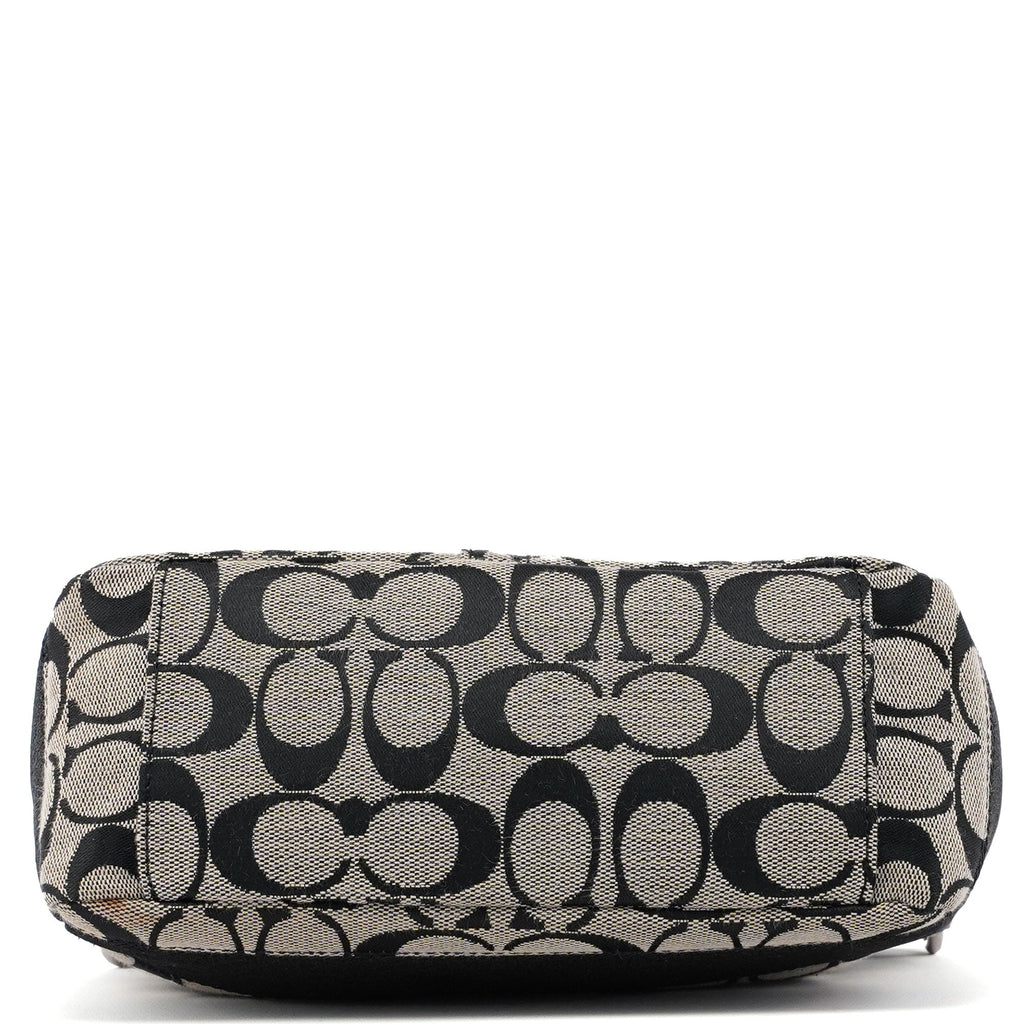 Grey Signature C Demi Shoulder Bag