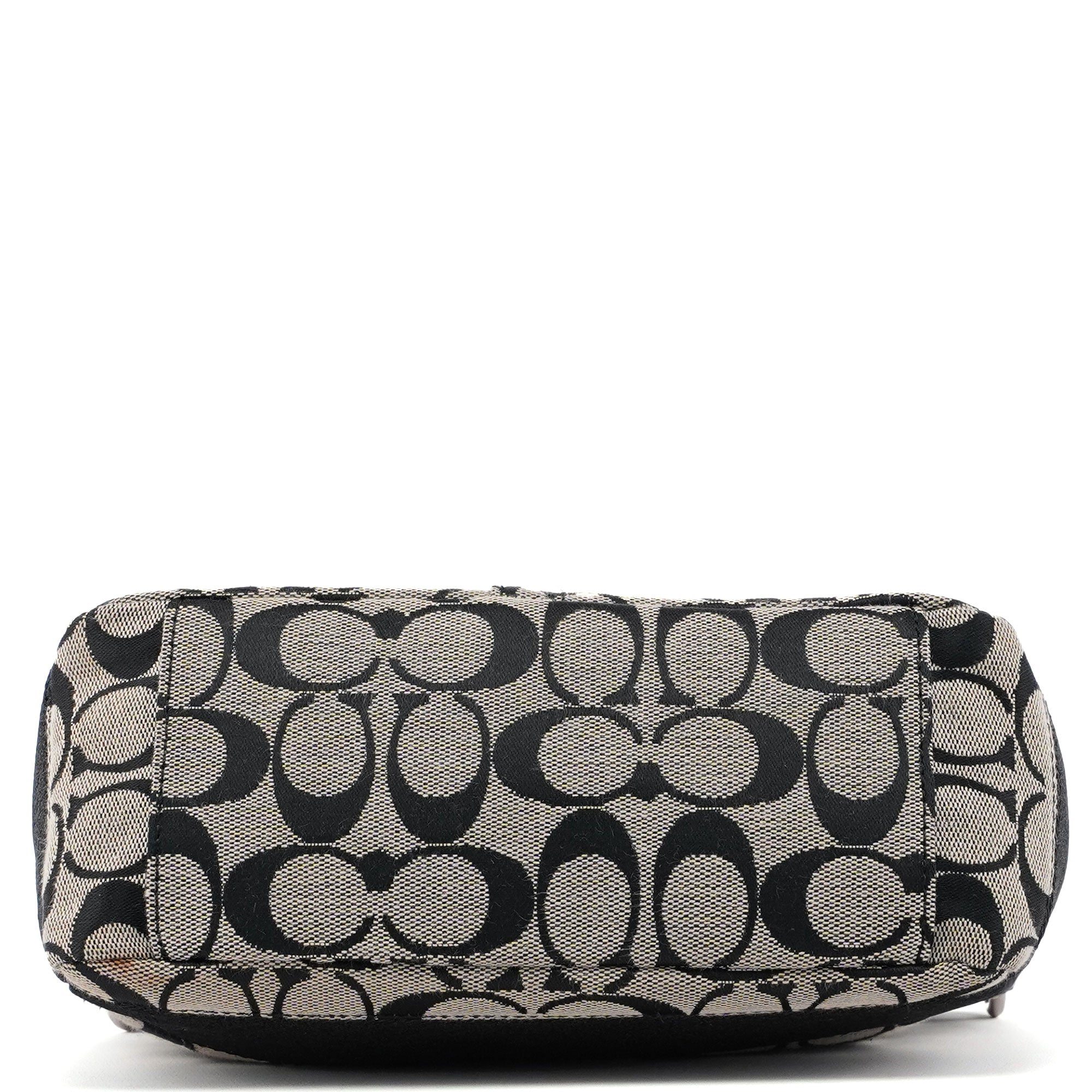Grey Signature C Demi Shoulder Bag