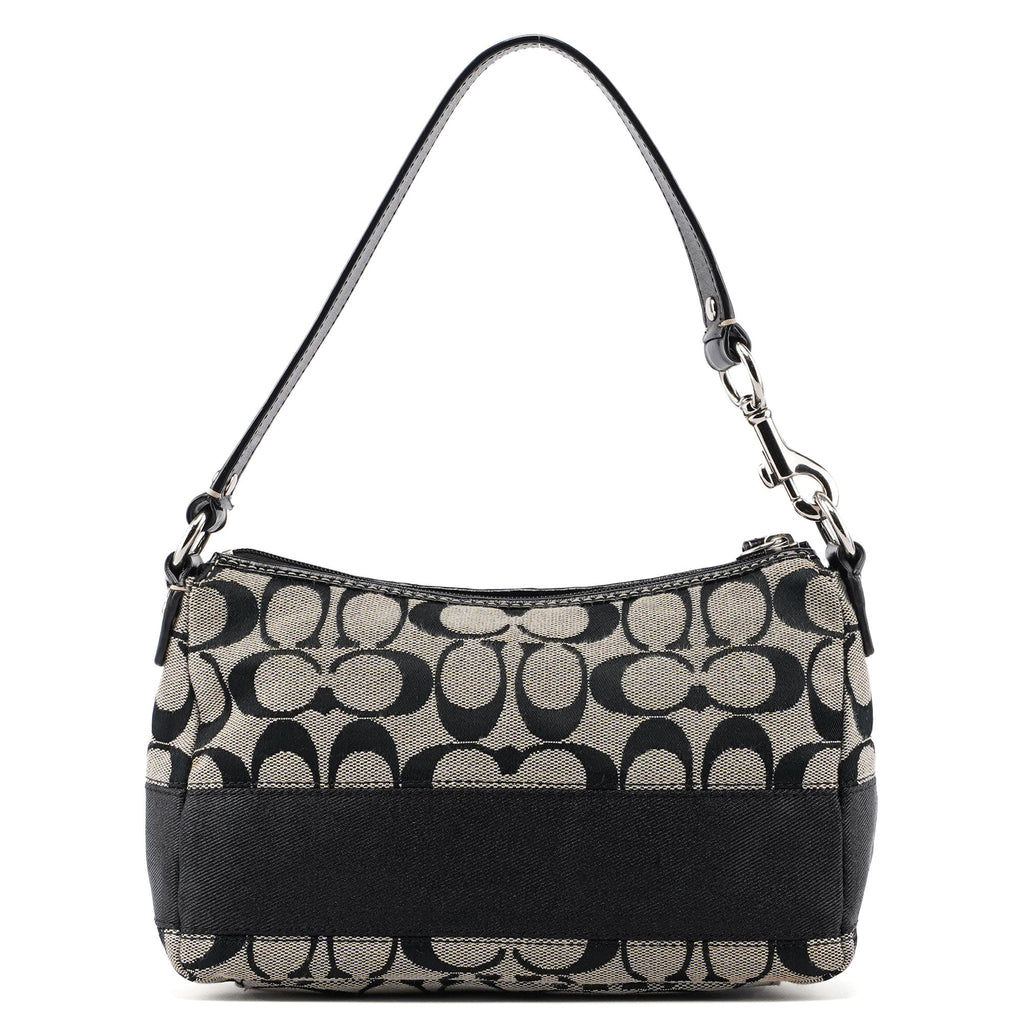 Grey Signature C Demi Shoulder Bag