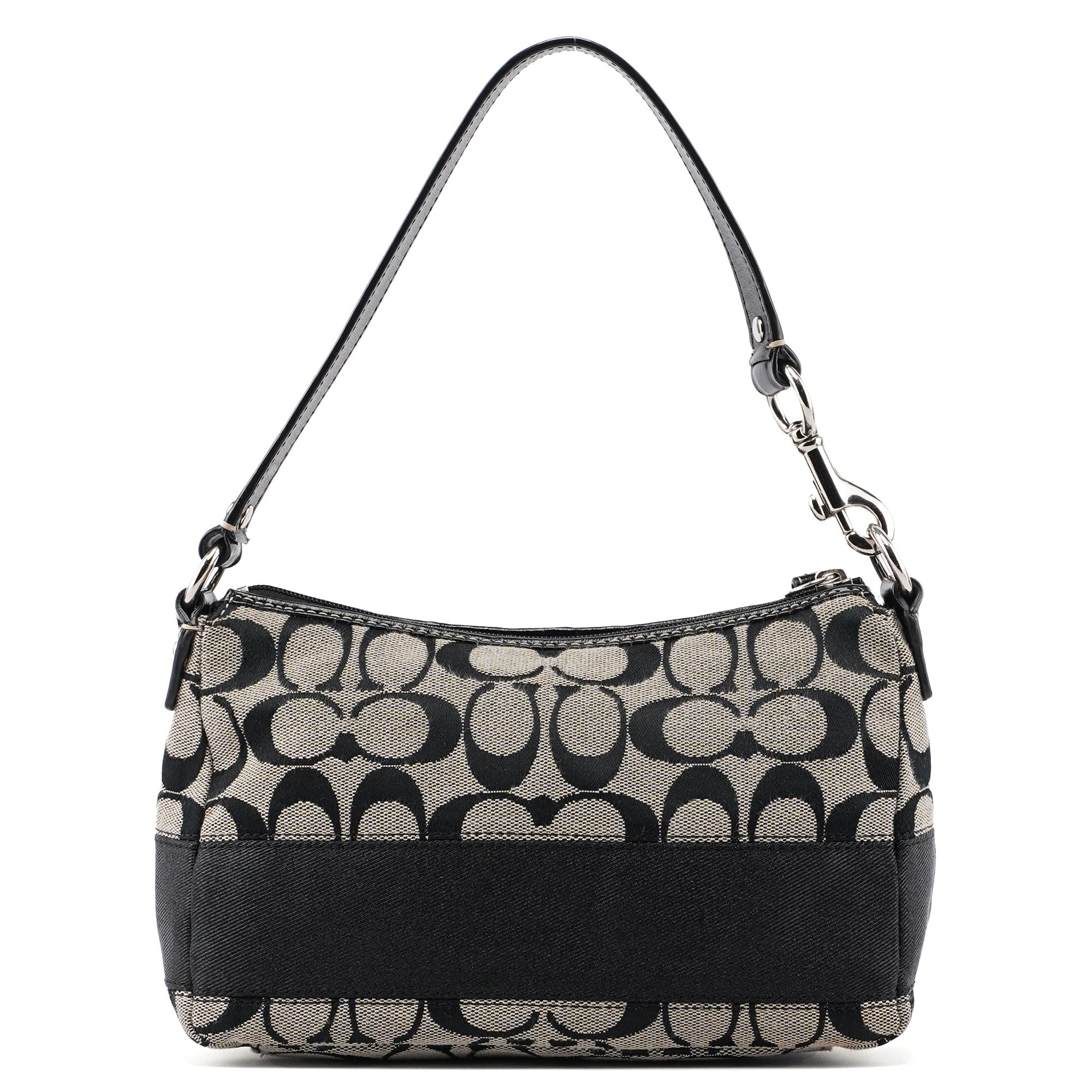 Grey Signature C Demi Shoulder Bag