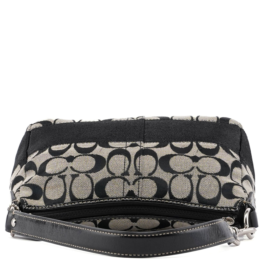 Grey Signature C Demi Shoulder Bag
