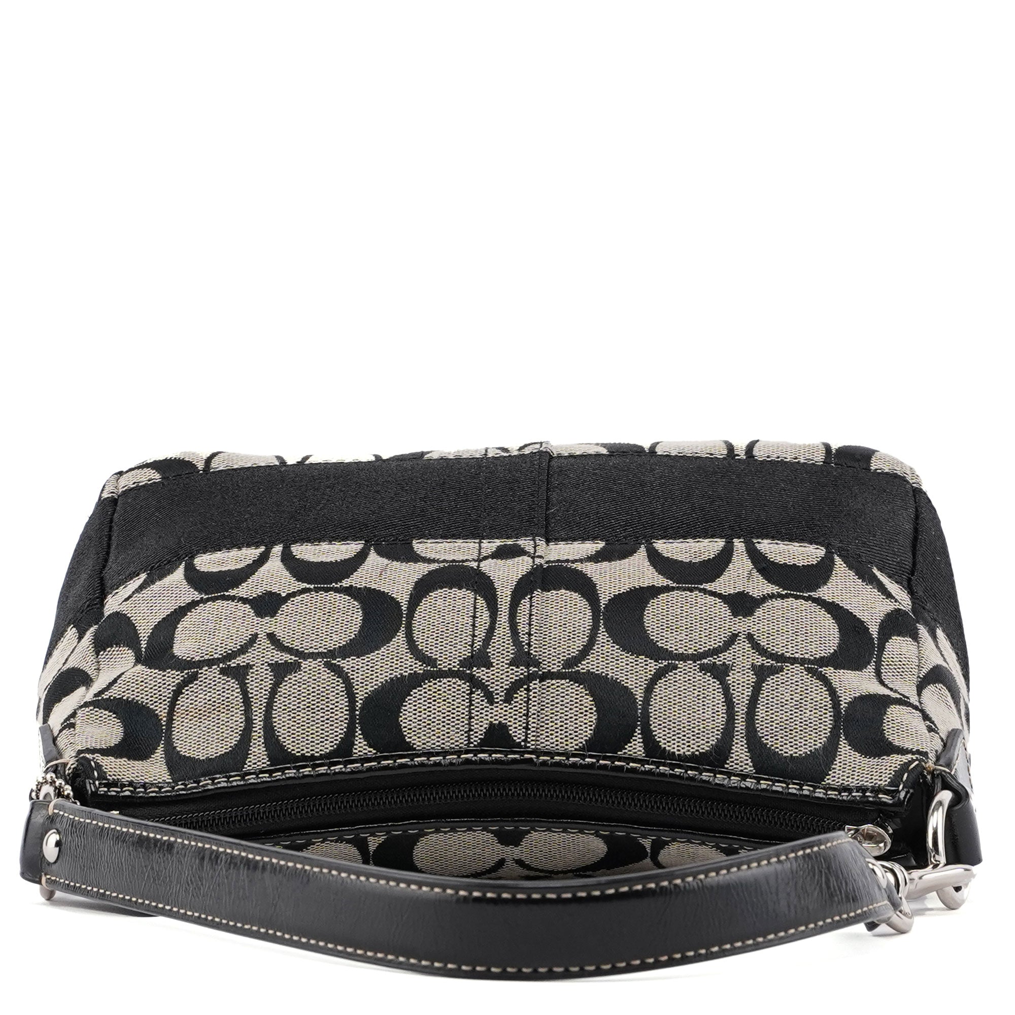 Grey Signature C Demi Shoulder Bag