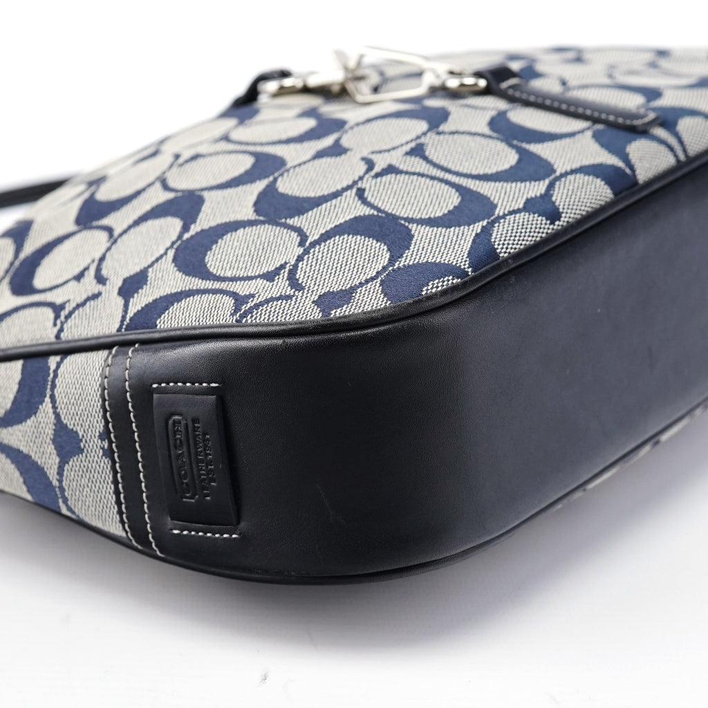 Grey Signature C Hobo Shoulder Bag