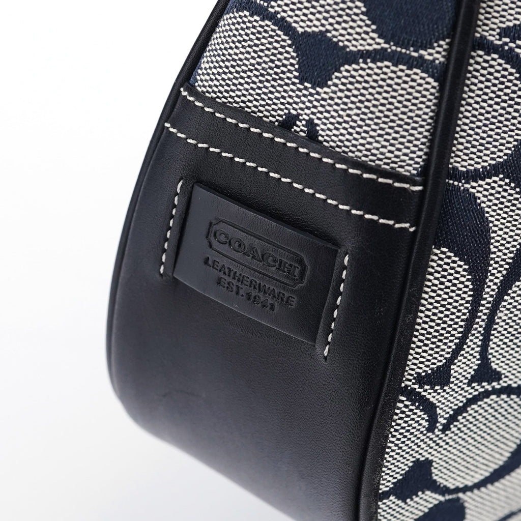 Grey Signature C Hobo Shoulder Bag