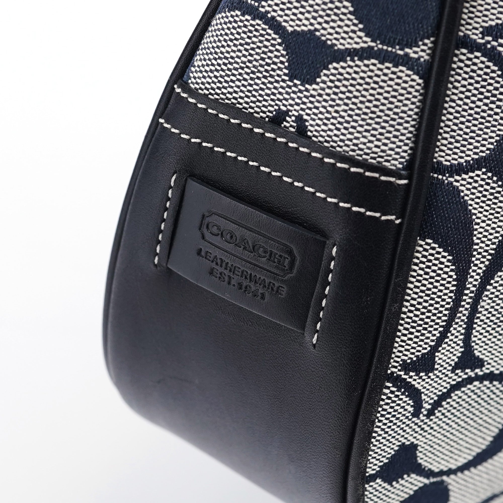 Grey Signature C Hobo Shoulder Bag
